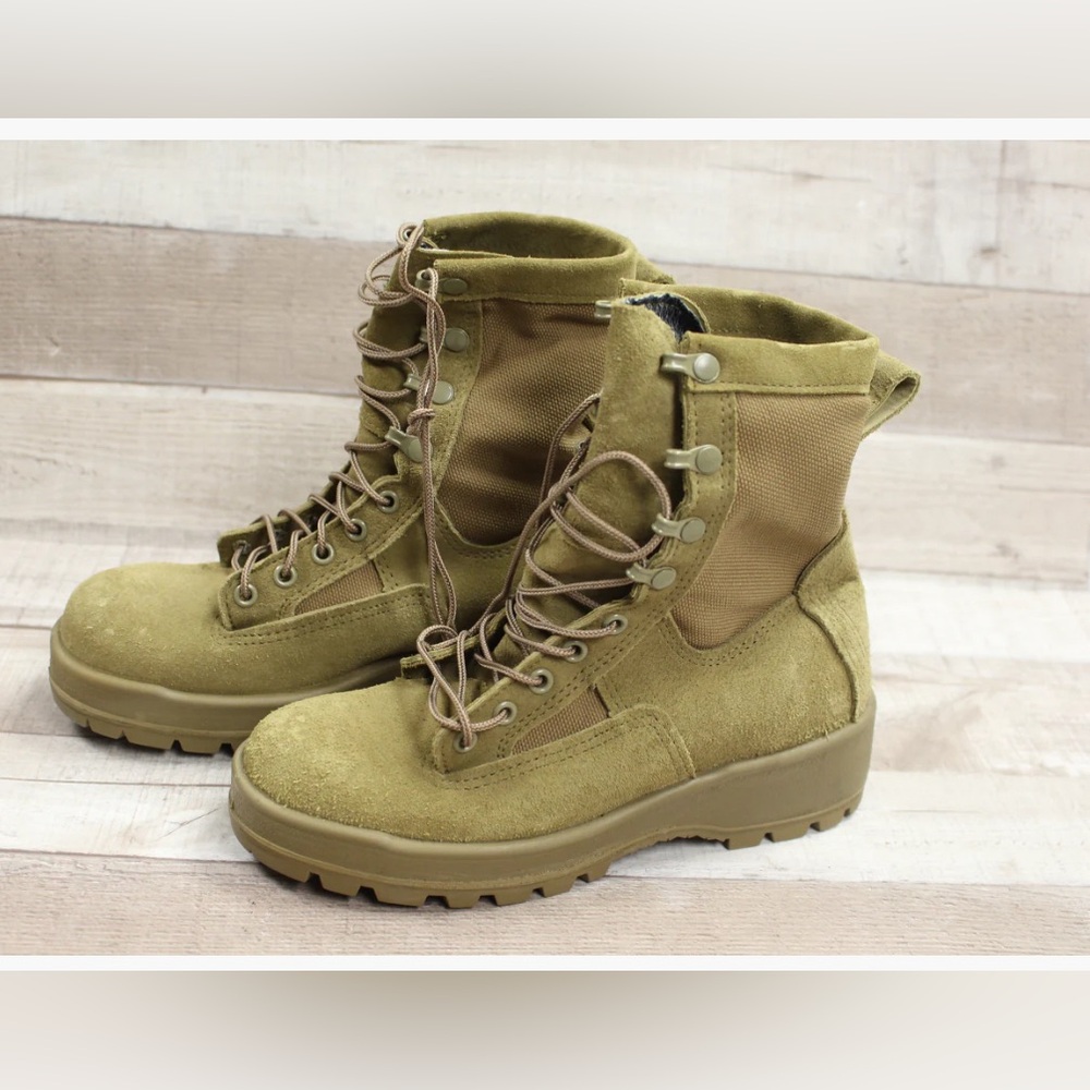 ๐๐๐ผNWOT Altama Military Army Combat Boots. Tan Coyote Hot Weather Vibram - Picture 1 of 16